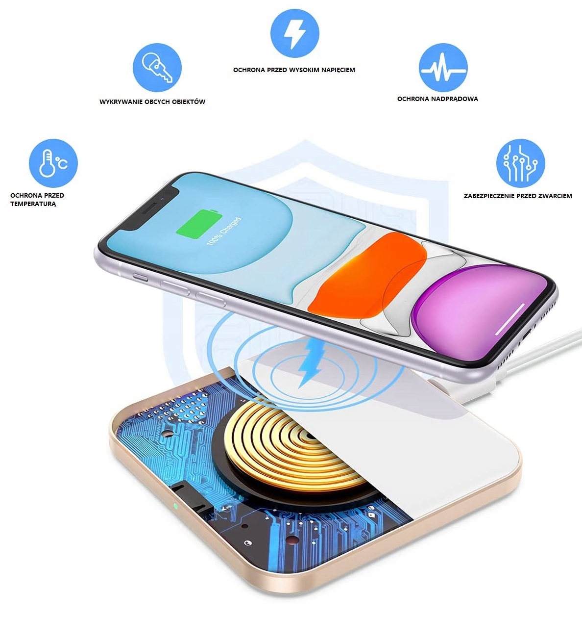 BEZPRZEWODOWA ŁADOWARKA AGPTEK DW01 BIAŁA Marka AGPtek