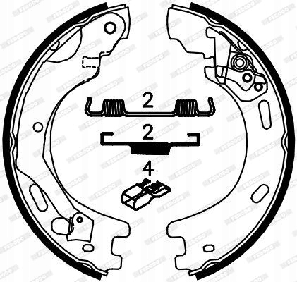ZESTAW SZCZĘK HAMULCOWYCH, HAMULEC POSTOJOWY Stan opakowania oryginalne
