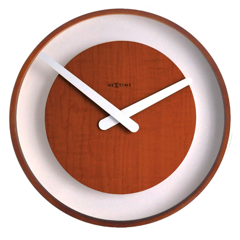 Tmavé hodiny Wood Loop Nextime