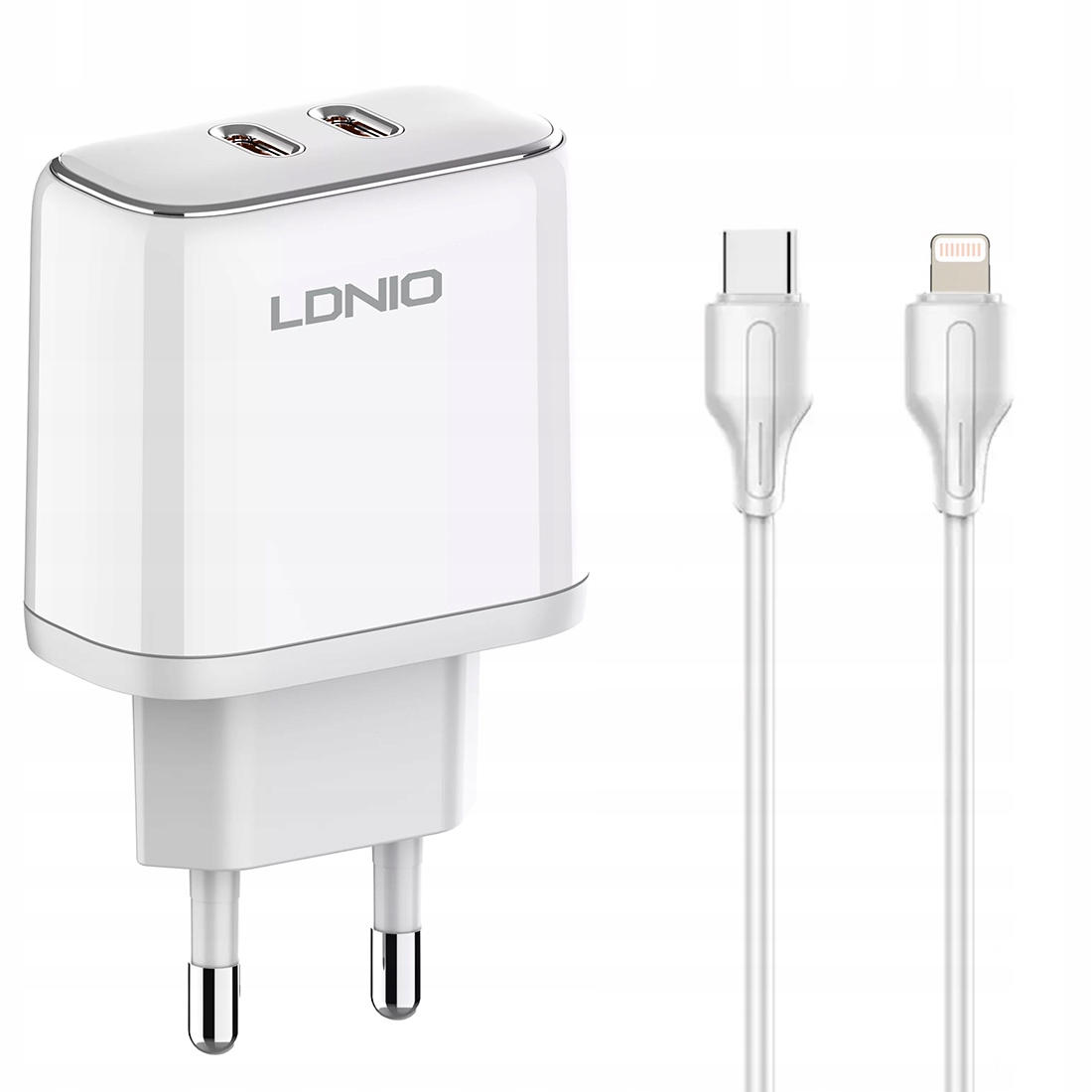 

Ładowarka 2x Usb-c 35W kabel Usb-c Lightning