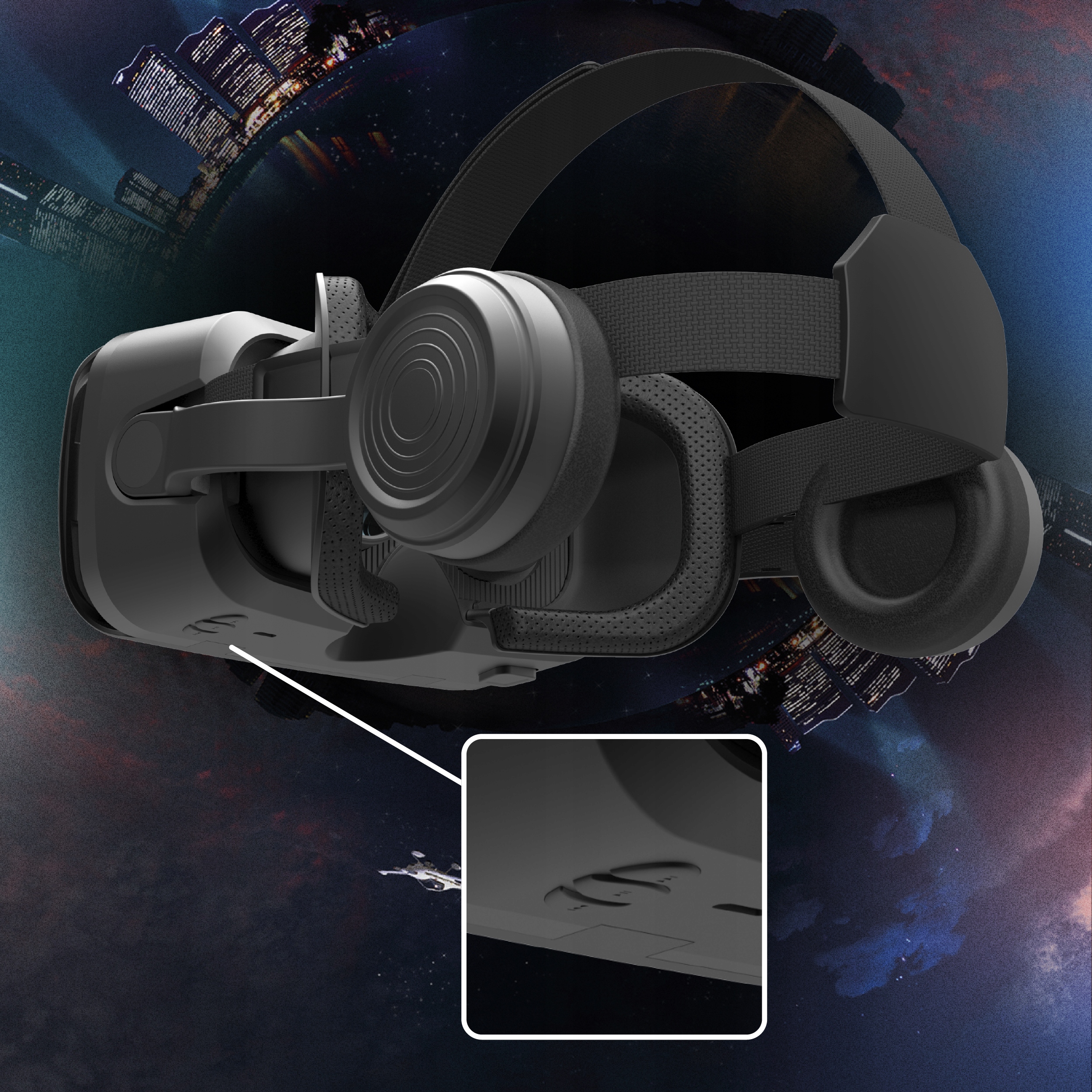 OKULARY VR GOGLE 3D MIRU VMR600E Waga produktu z opakowaniem jednostkowym 0.59 kg