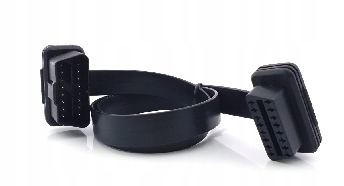 Przedłużacz OBD-2 55cm 16-żyłowy płaski kabel 1:1