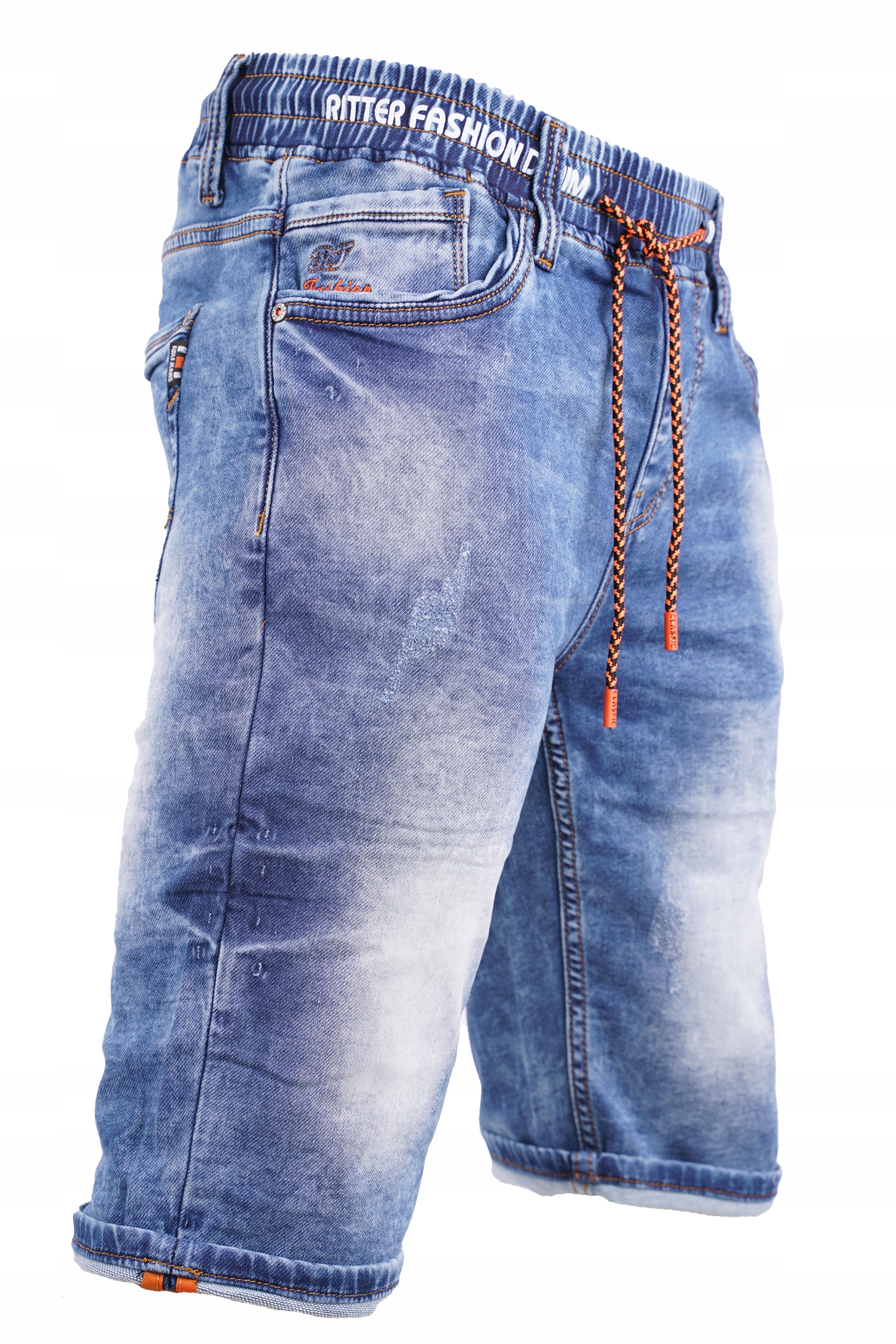 

Krótkie Spodenki Jeansowe Męskie Szorty 32 78-86