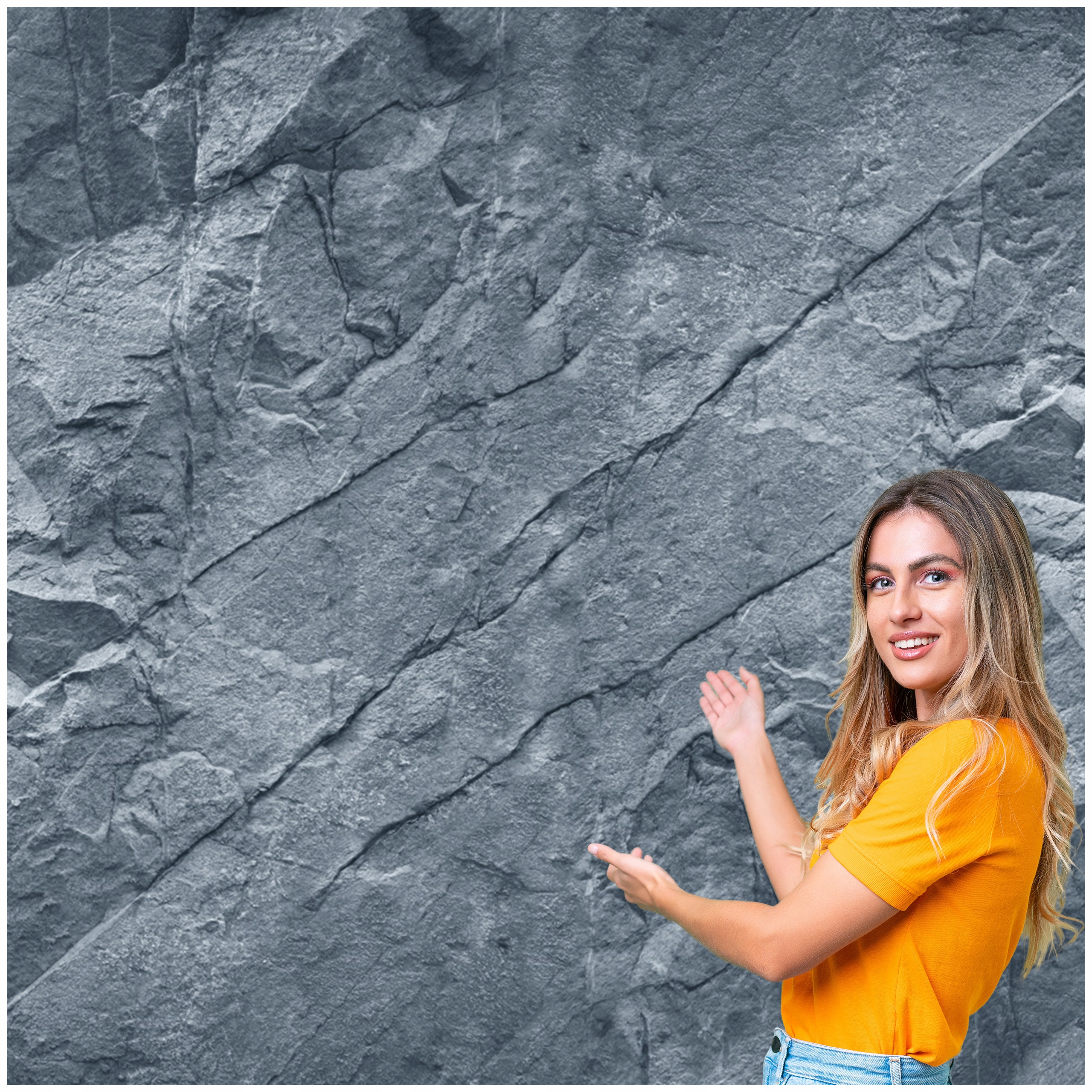 Fototapeta 3D Pozadie Textúra Múr Skala 588x280 TLA42W