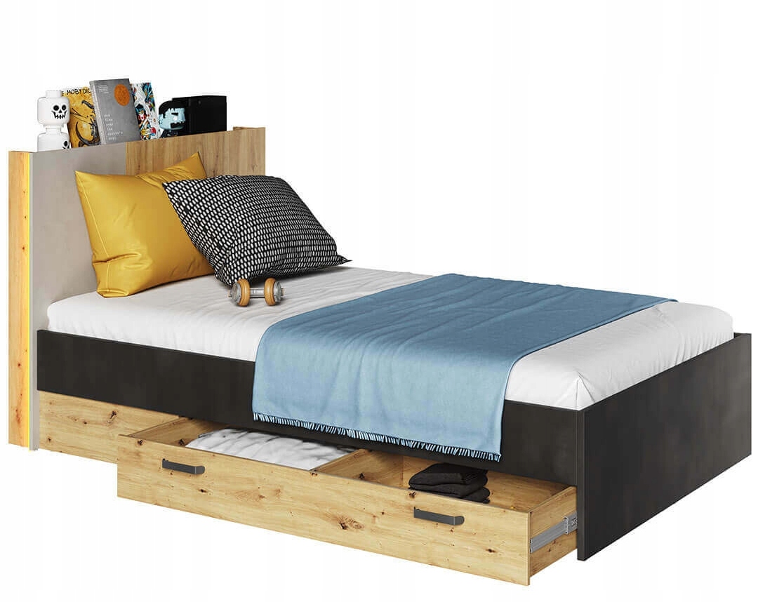 młodzieżowe łóżko, pojedyncze łóżko 120x200 Kod producenta QB-11