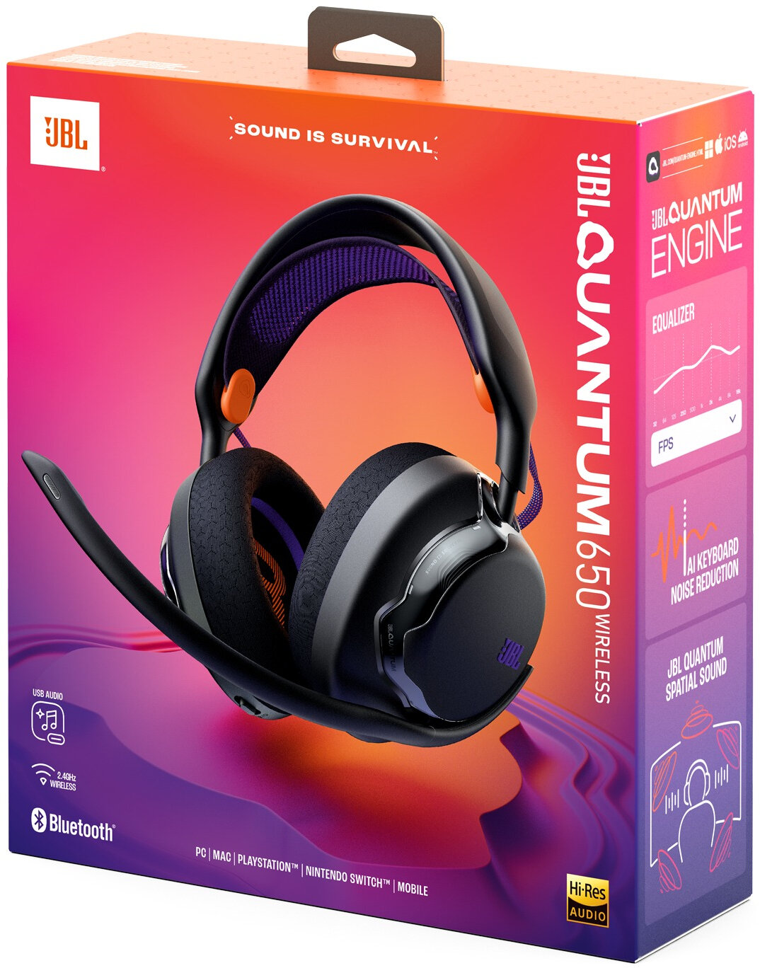 Słuchawki bezprzewodowe wokółuszne Jbl Quantum 650