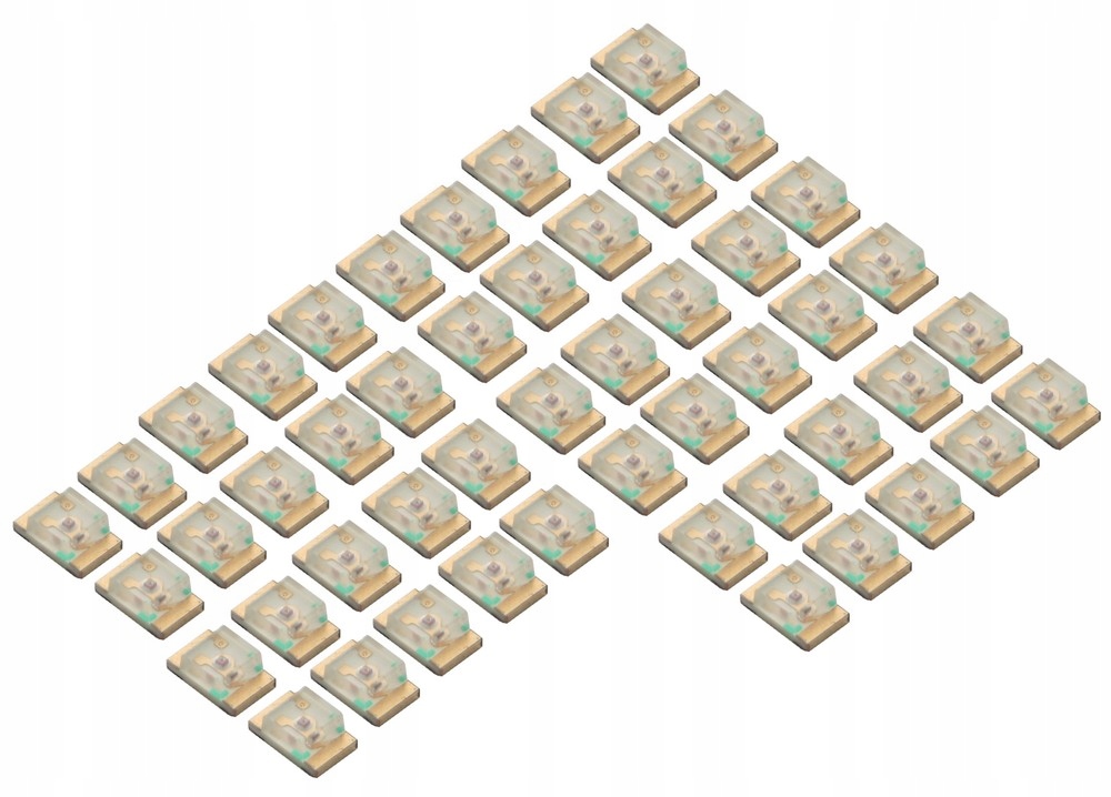 Dioda LED SMD 0805 niebieska 50 sztuk