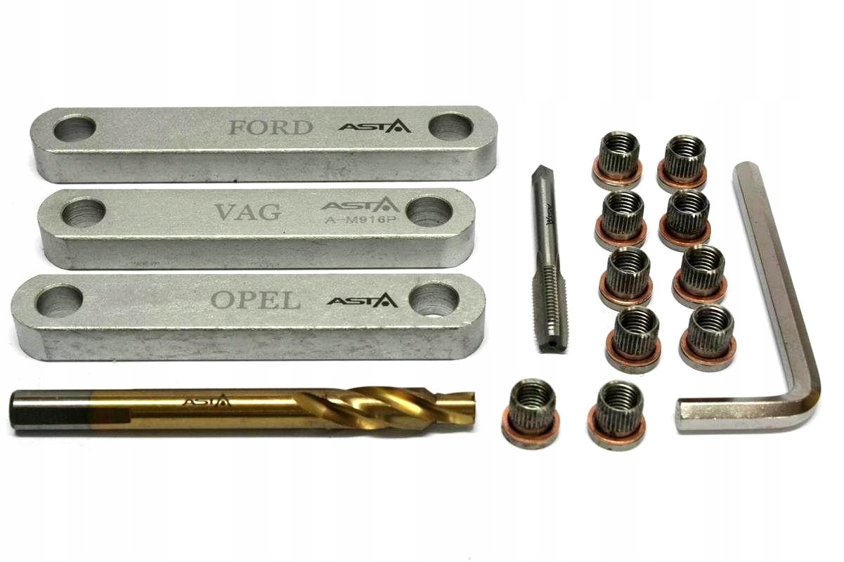 ZESTAW DO NAPRAWY GWINTOW ZACISKOW HAMULCOWYCH AUD Mark Asta
