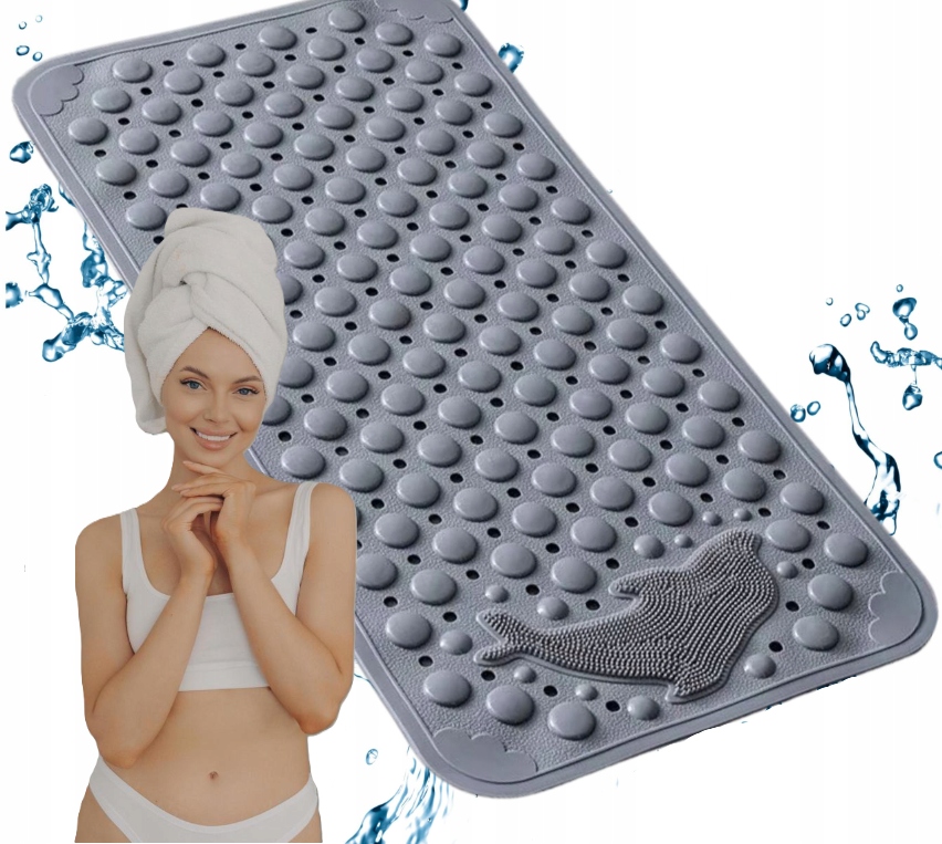 Prostiskluzová podložka do koupelny sprchové vany Silná Masáž Delfín