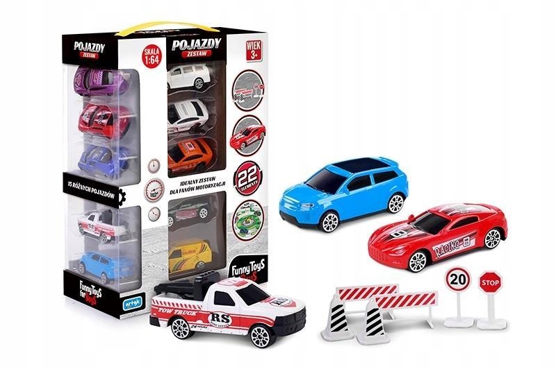 Zestaw pojazdów 1:64 22 elem. ARTYK Kod producenta 5901811126550