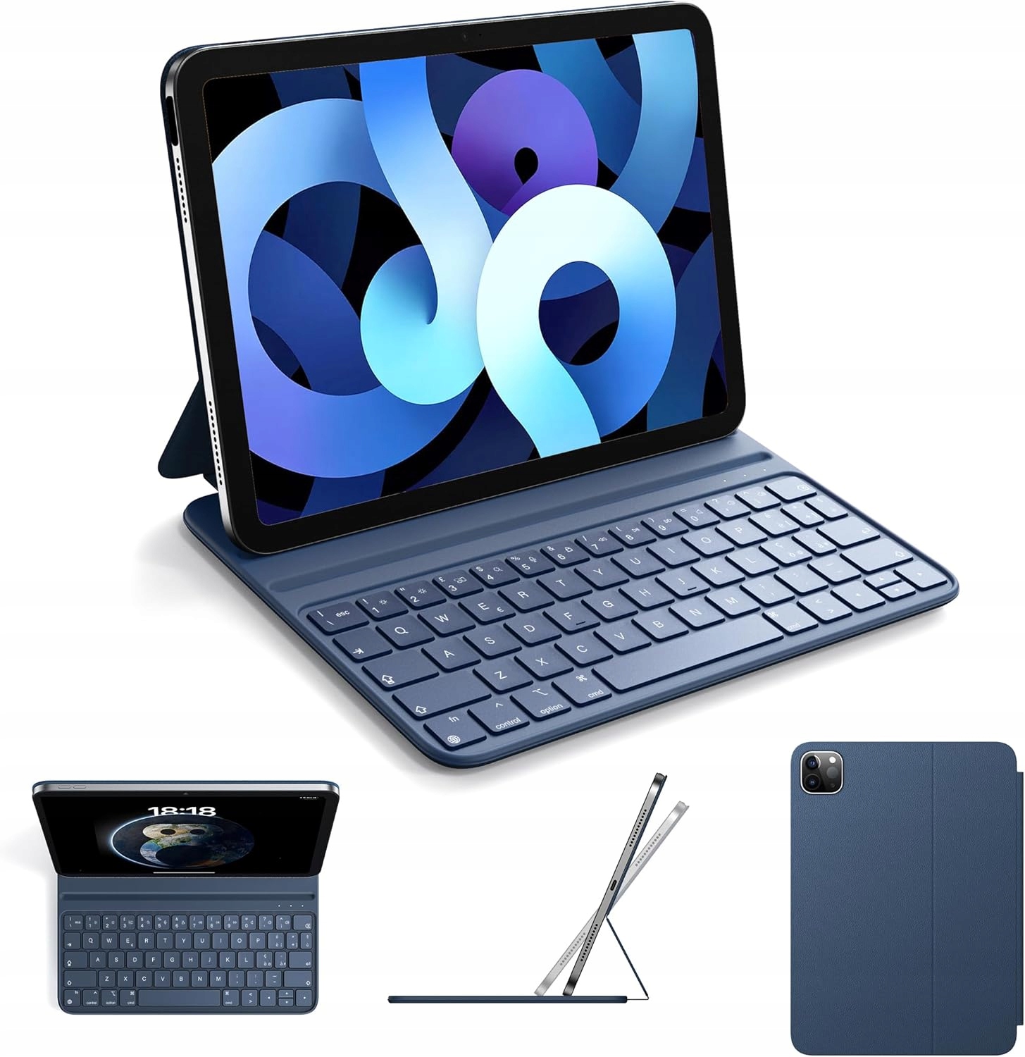 Puzdro s klávesnicou pre iPad Air 4a/5a/6a Pro 11 M2/M3 Hou FY-11 Qwerty čierne