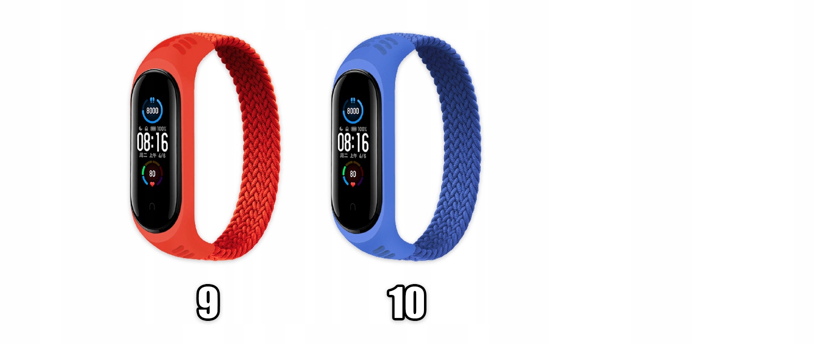 OPASKA PASEK DO XIAOMI MI BAND 3/4/5/6 - KOLORY Szerokość 20 mm