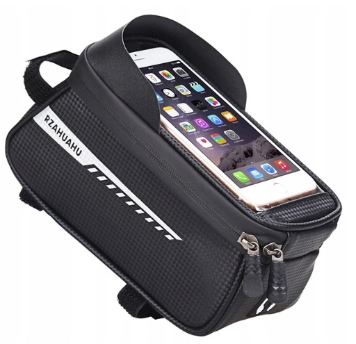 WODOODPORNA TORBA ROWEROWA SAKWA UCHWYT NA TELEFON NA RAMĘ Z OSŁONKĄ ROWER Model Sakwa z osłoną przeciwsłoneczną