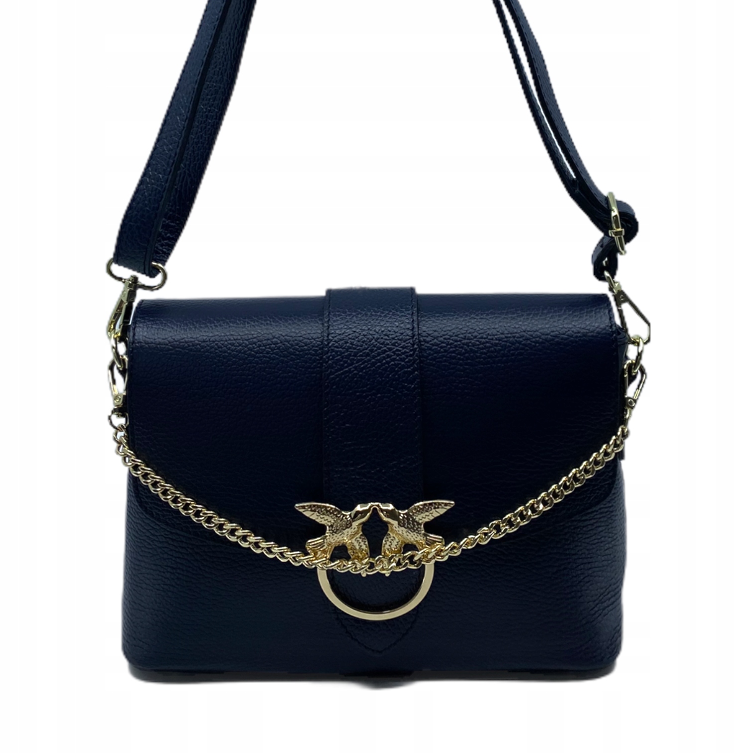 

Torebka skórzana skóra jaskółki ptaszki damska