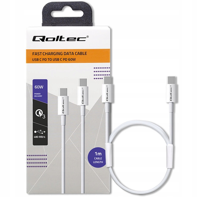 

Kabel 100cm Usb-c Usb-c Typ-C 1m 60W Qc 3.0 Pd