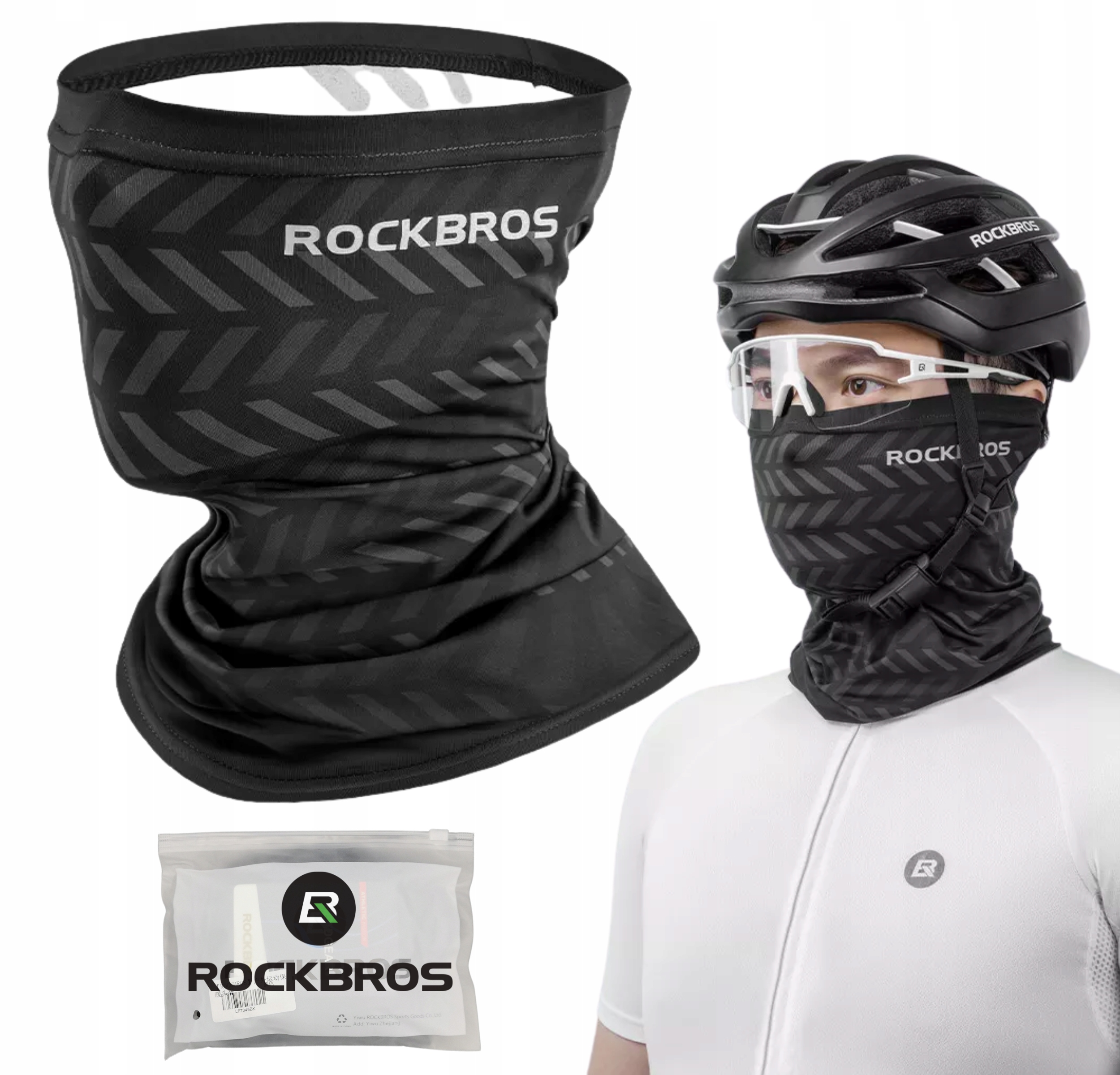 

Kominiarka komin chusta do Biegania Rockbros twarz