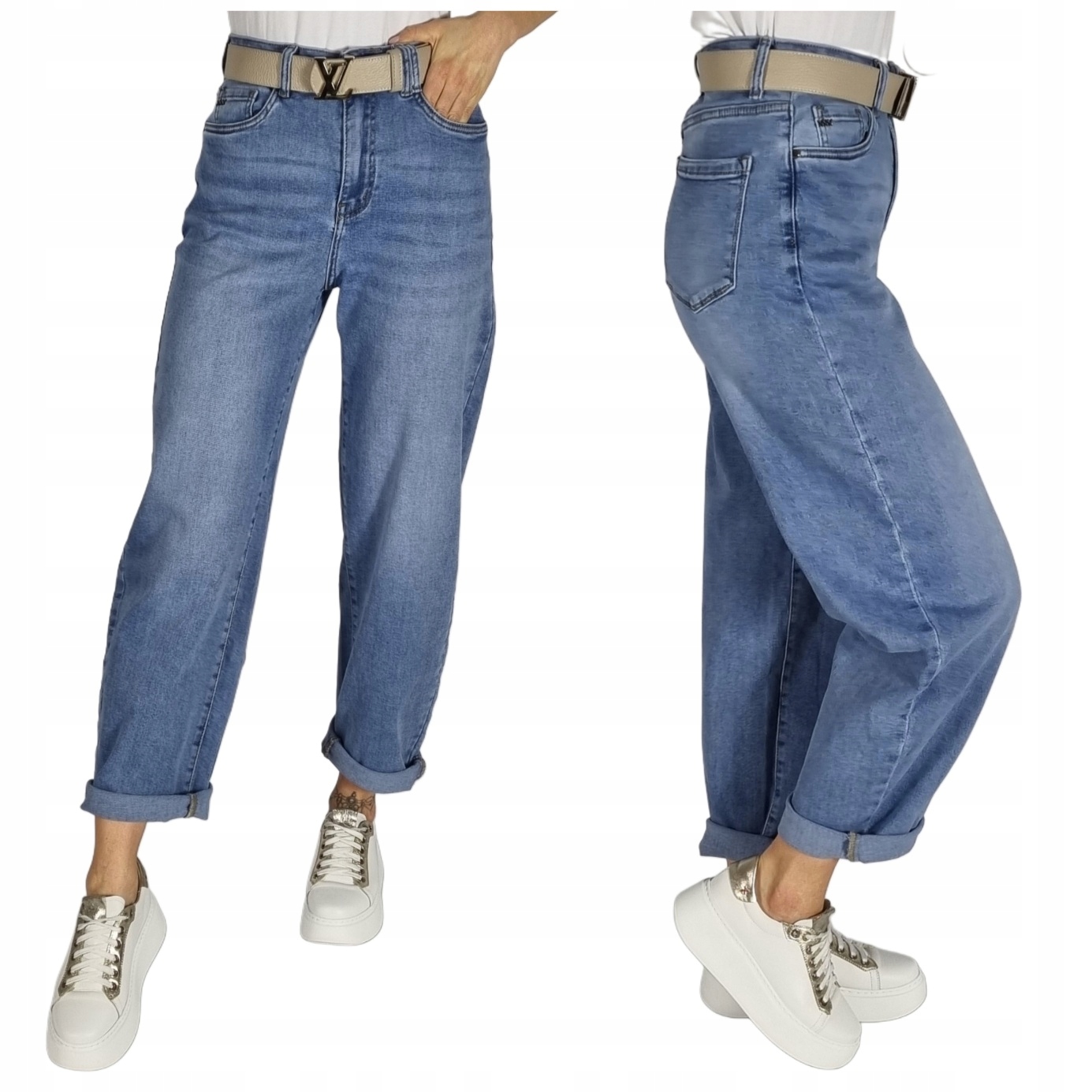 Spodnie Jeansowe Balloon Fit Verden Jeans Rozmiar M