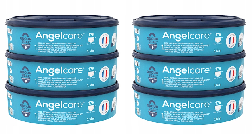 Angelcare Wkład Do Pojemnika Na Pieluchy Worki x6 6 Sztuk