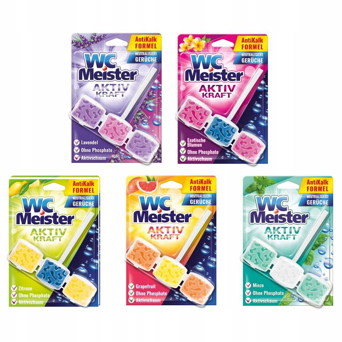 

Wc Meister Zawieszka do Toalety Zestaw 5x45g MIX