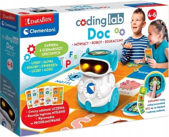 MÓWIĄCY ROBOT EDUKACYJNY DOC DLA DZIECI UCZY MÓWI Rodzaj do programowania i kodowania