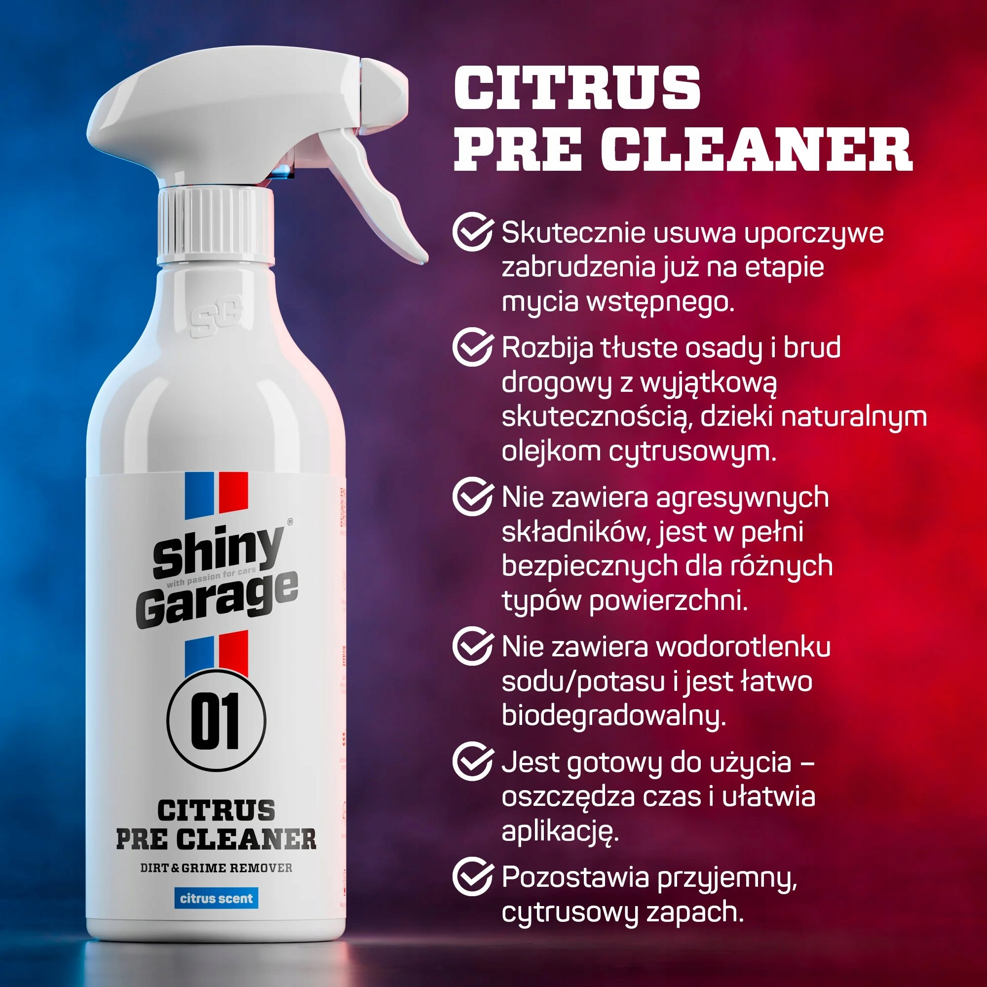 SHINY GARAGE Citrus Pre Cleaner Środek Do Mycia Wstępnego 5L Numer katalogowy producenta SG137017