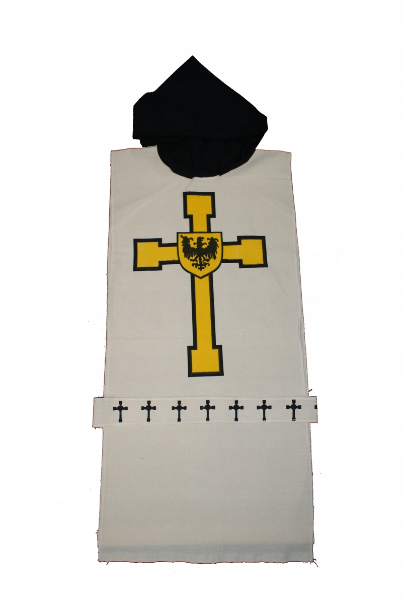 

Strój rycerza tunika kaptur krzyżacka duża 9+