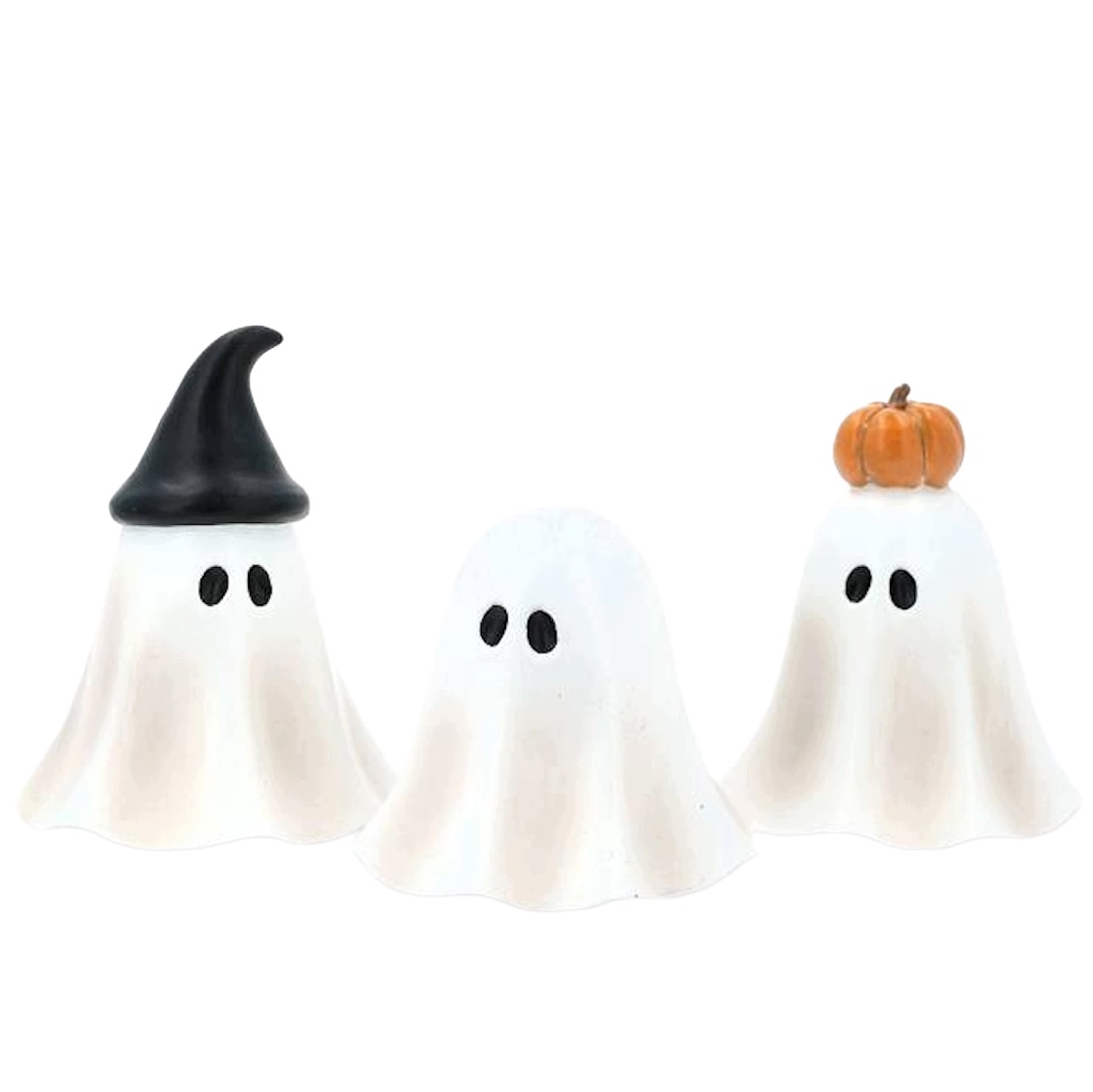 Figurka Duch Dušky Bílé 3 ks Na Halloween Podzim Ozdoba Dekorace