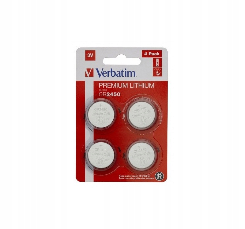 

Bateria Verbatim CR2450 (4 szt blister)
