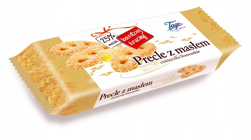 Francuskie precle z masłem Tago 135g 14szt