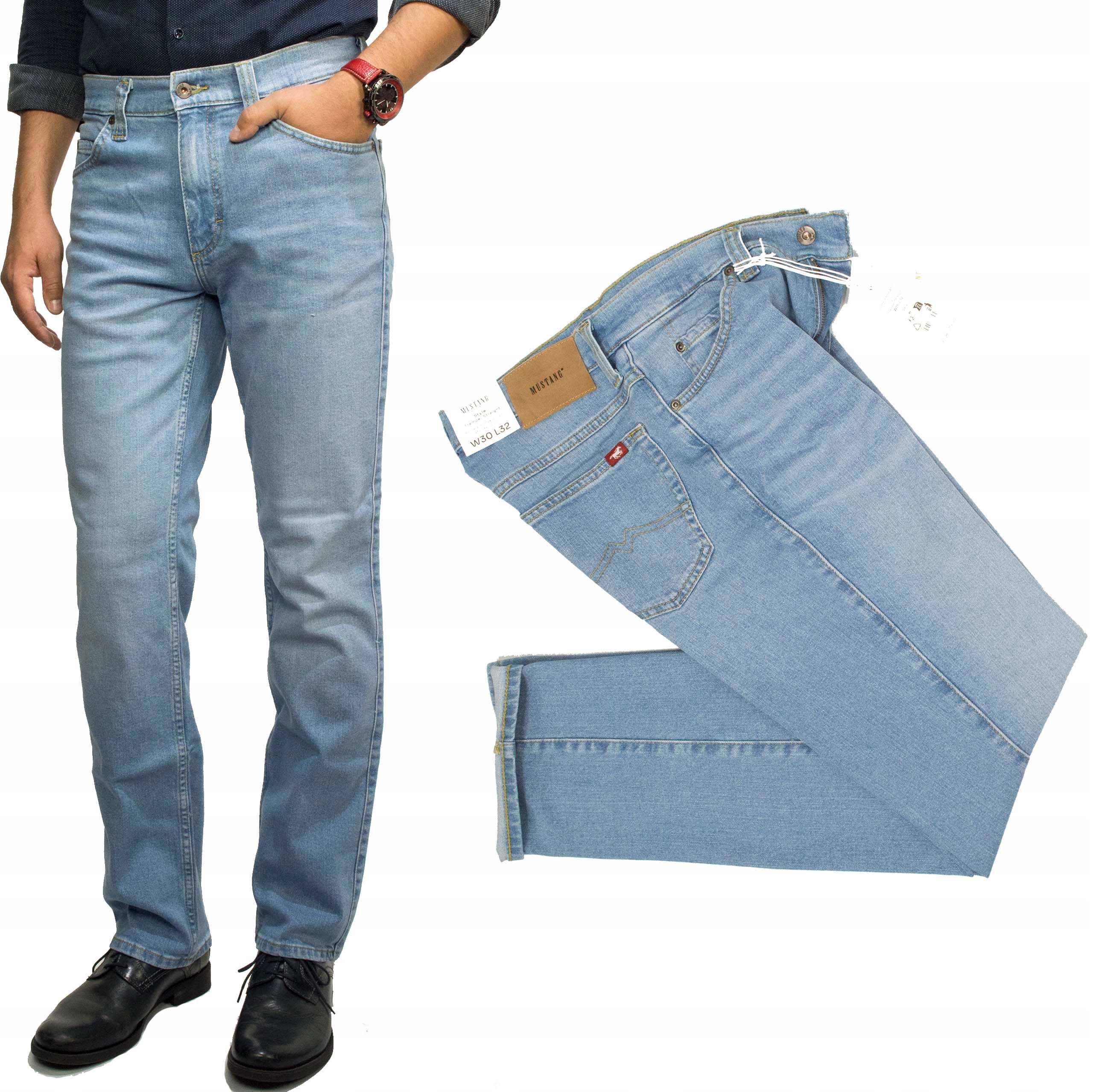 Mustang Tramper Straight Swan 413 pánské džínové kalhoty W33 L34