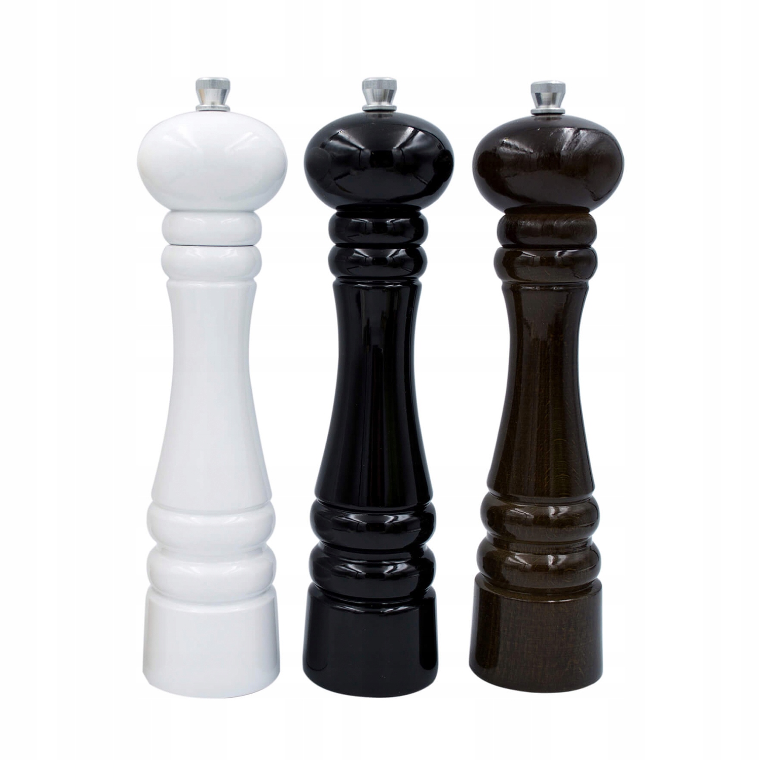 2szt MŁYNEK RĘCZNY DREWNIANY 24CM DO PIEPRZU SOLI