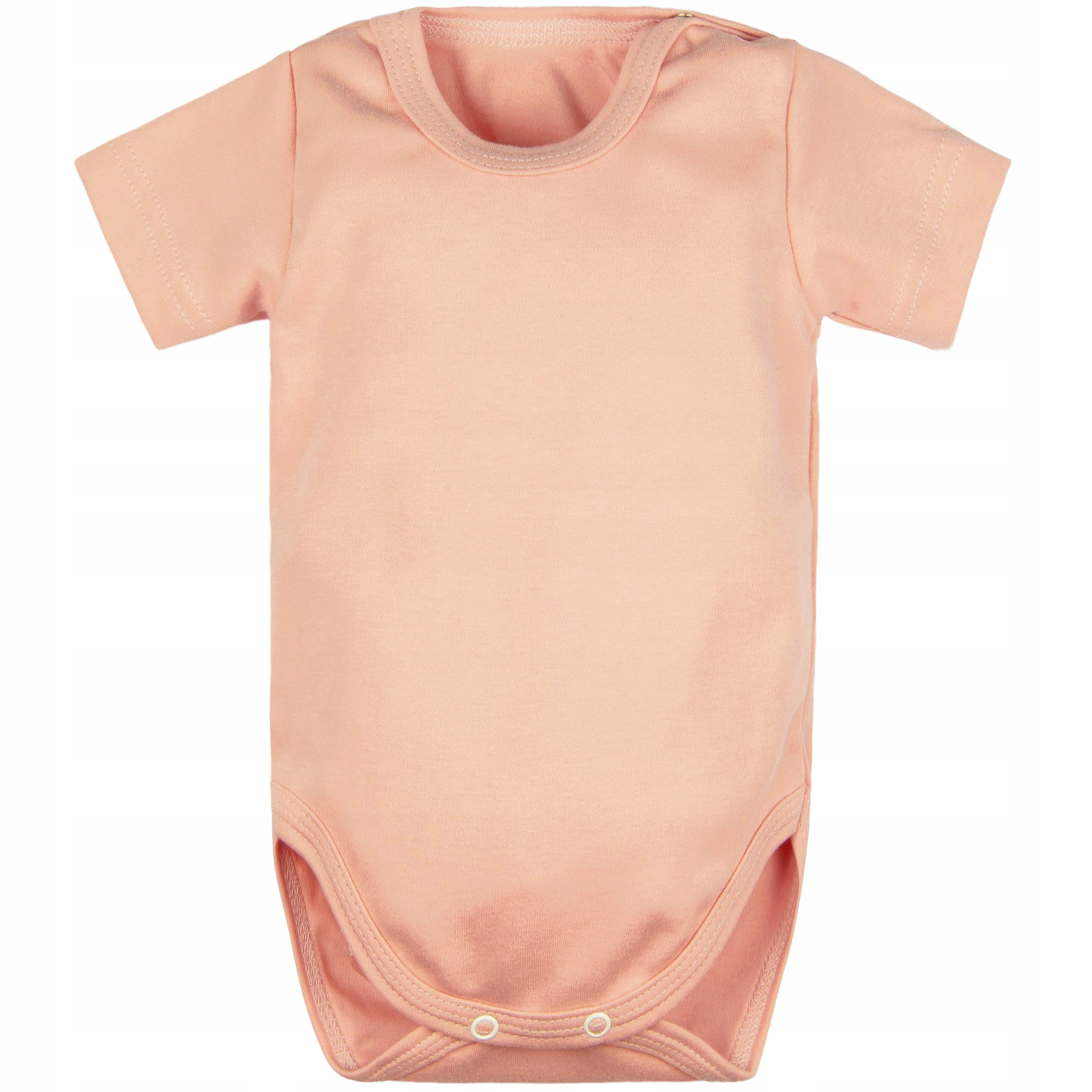 

Body krótki rękaw Pudrowy Róż Jasny gładkie 92