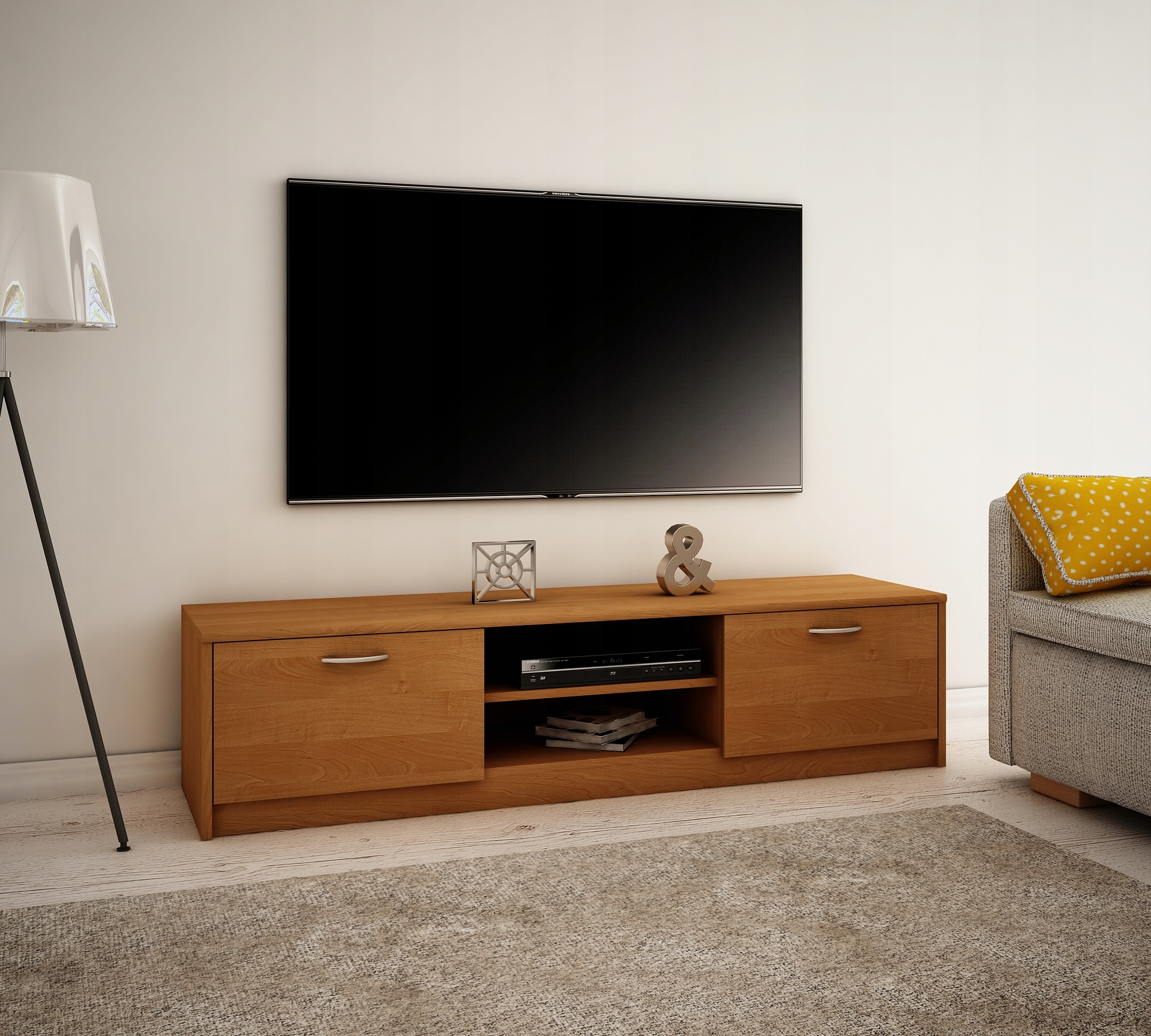 Szafka RTV stolik z półką K028 OLCHA 160cm Głębokość mebla 41 cm