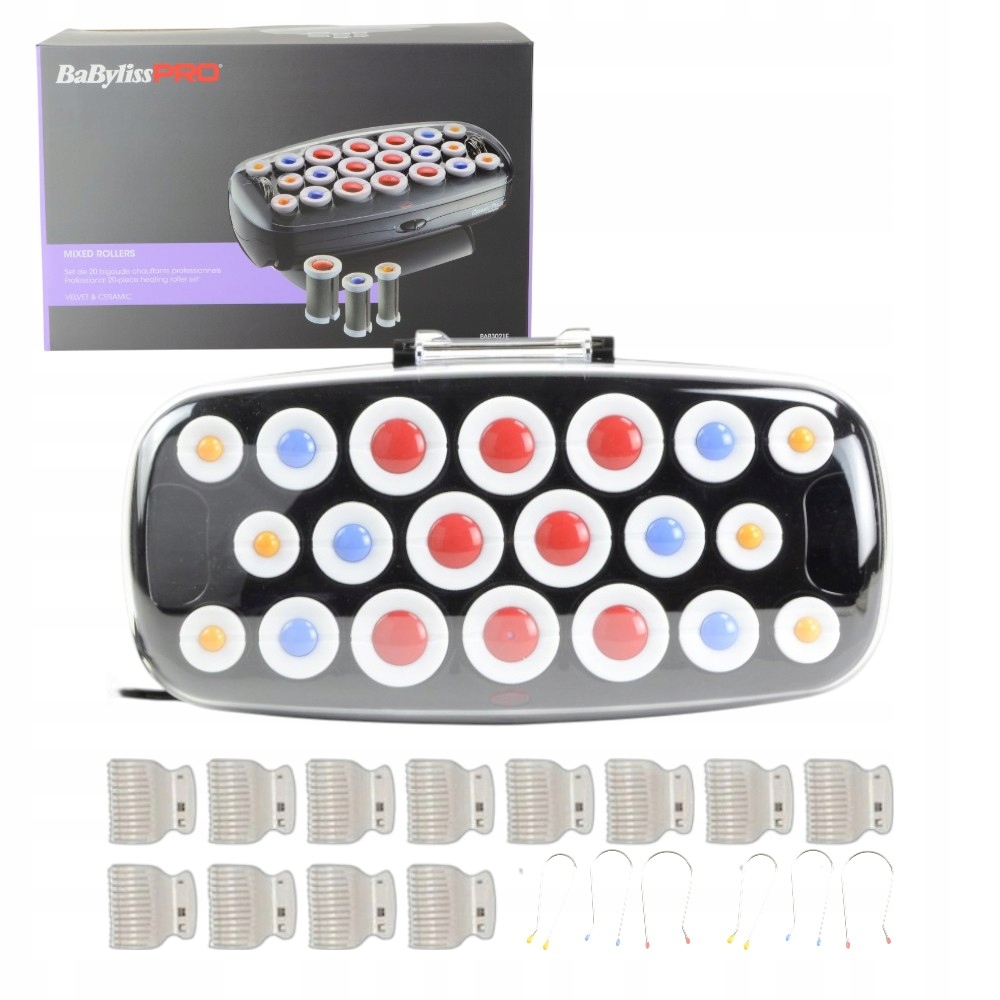 Termoloky Babyliss Pro Ceramic Pulse BAB3021E tepelné válečky 19-32 mm 20 ks