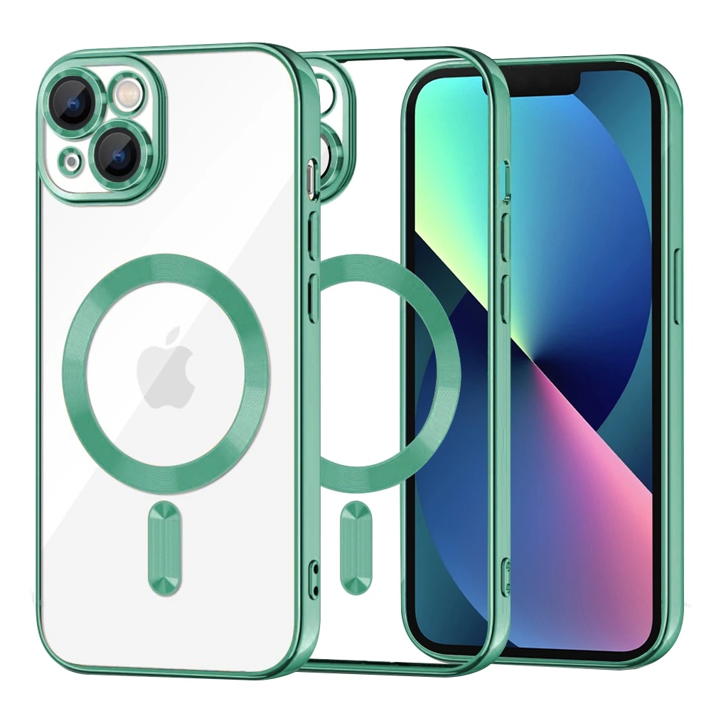 Techsuit Crystal MagSafe etui do iPhone 13 jasnozielone (Light Green)