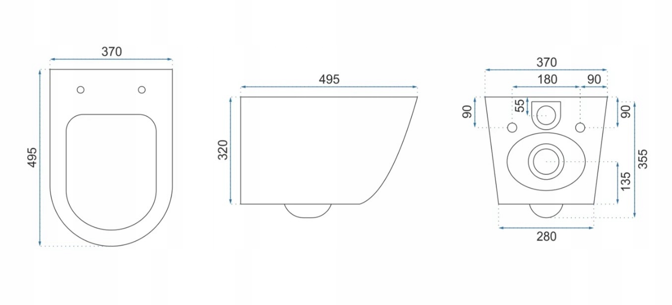 Misa WC Carlo Flat Rimless + Umywalka Sofia + Bateria Graf + Korek Rea Informacje o bezpieczeństwie CE