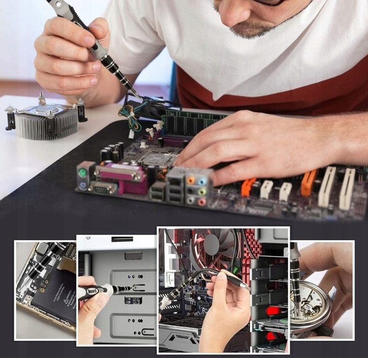 ZESTAW DO NAPRAWY ELEKTRONIKI KOMPUTERA TELEFONU LAPTOPA IPHONE 115w1 Model NARZĘDZIA