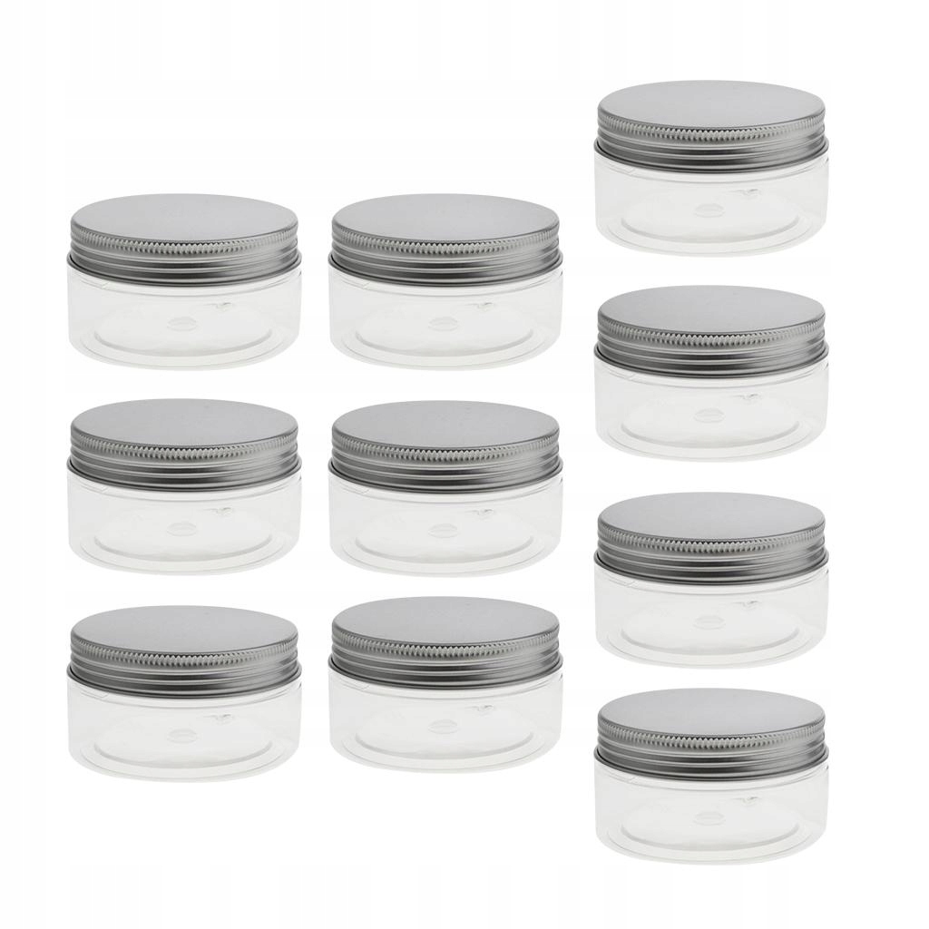 10 paczek przezroczystych plastikowych pojemników