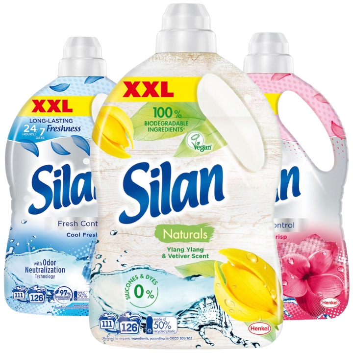 Levně Silan Aromatherapy tekutá aviváž Mix 3x2,7L
