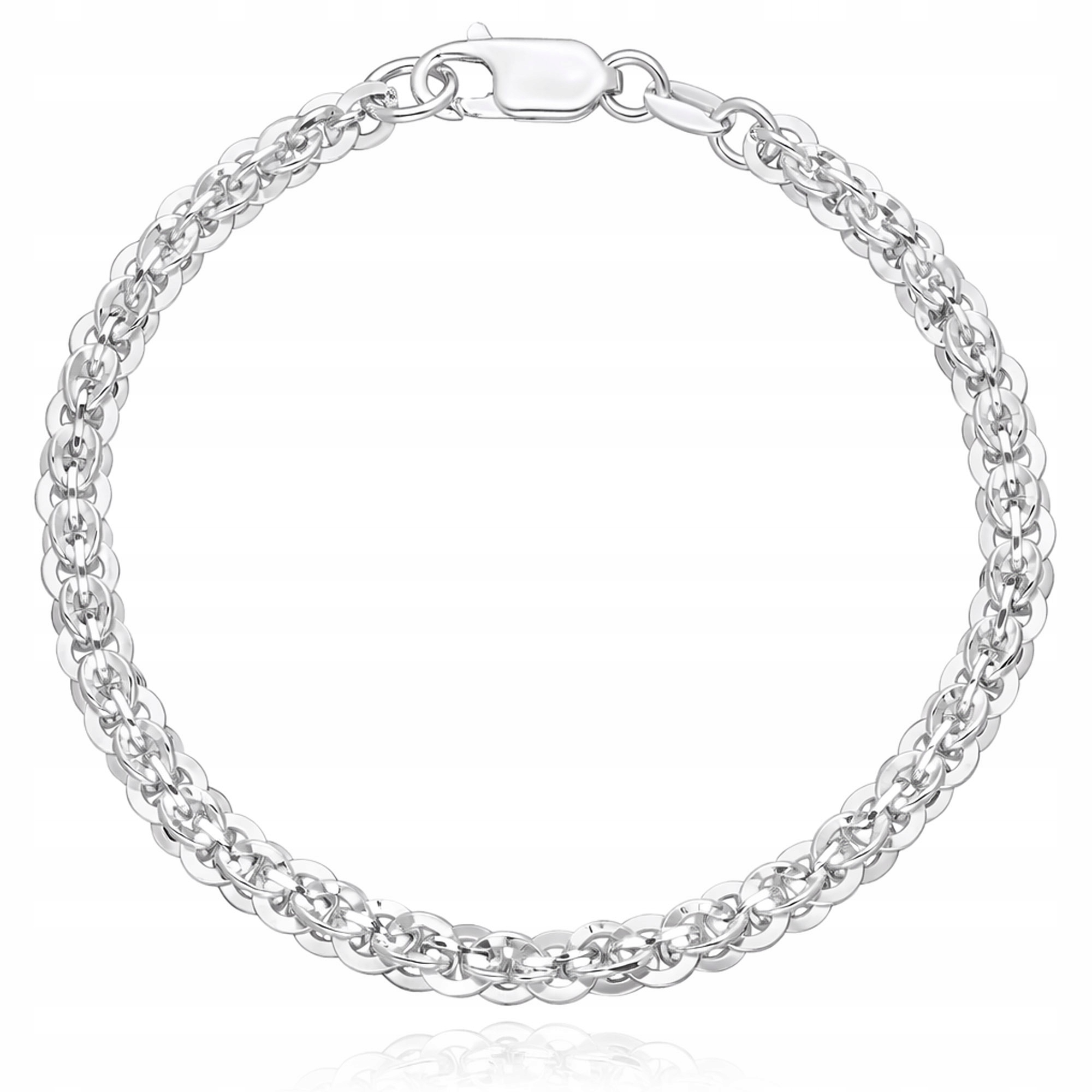 Stříbrný náramek 925 Trojité Rolo Dámské Pánské Elegantní 19 Cm