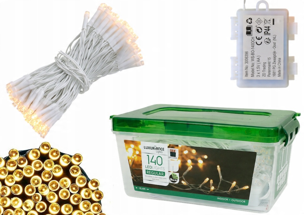 

Lampki Led Na Baterie Ciepłe Białe 140 Lampek 11 M
