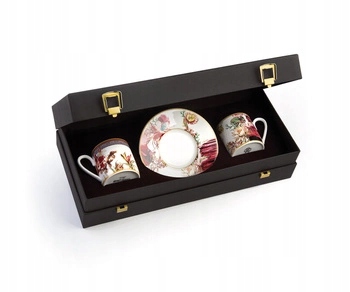Filiżanka do kawy Roberto Cavalli Flowers D&a, zestaw 2 szt. Luxury Box