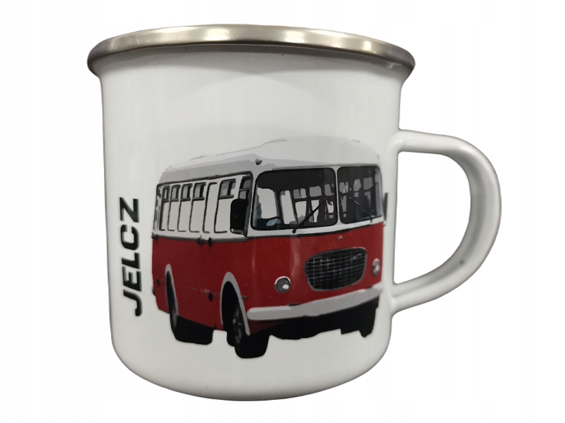 

Jelcz autobus kubek emaliowany Prl