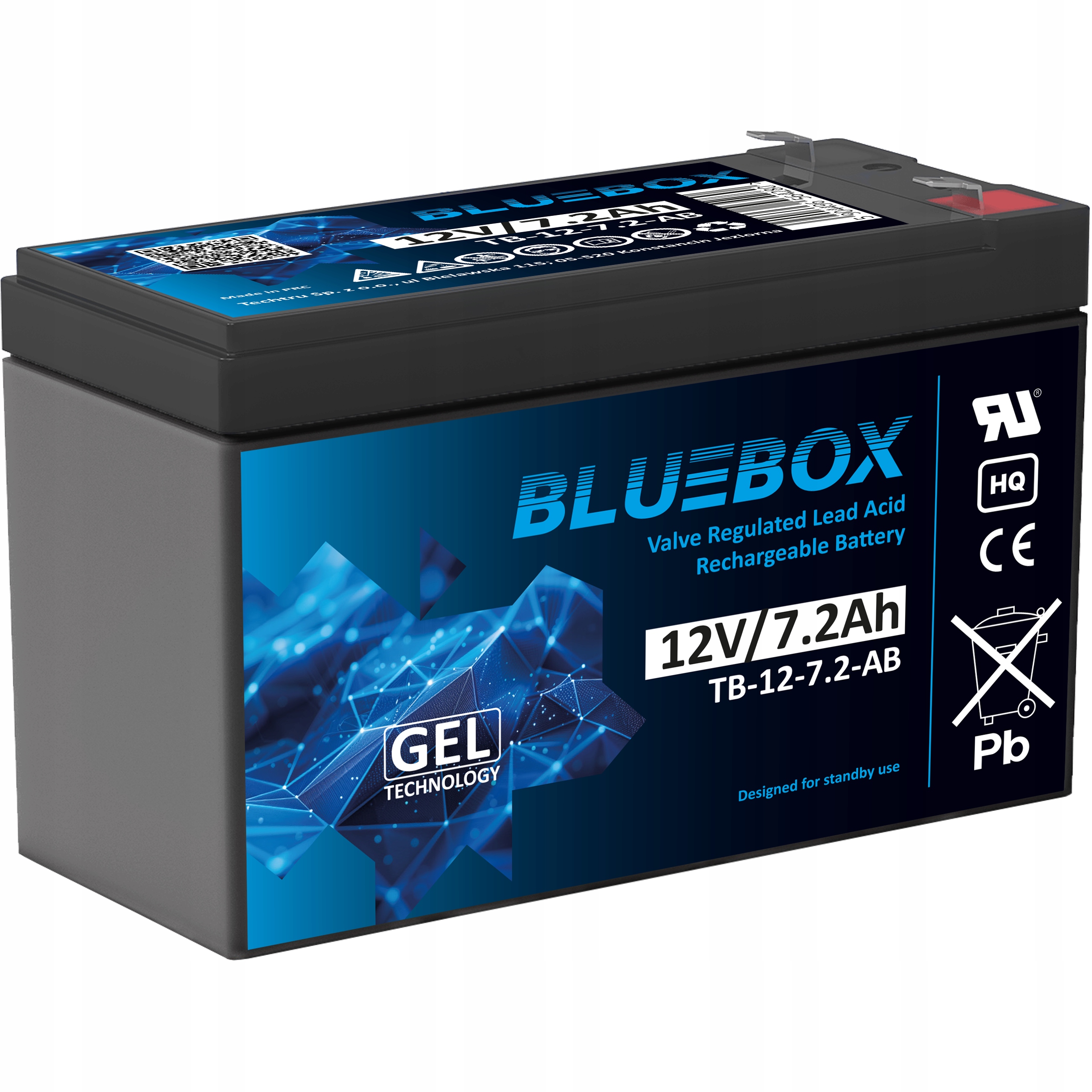 Akumulator Żelowy Bezobsługowy Ups 12V 7.2Ah (wymiar 7Ah, 7.5Ah, 9Ah, 10Ah)