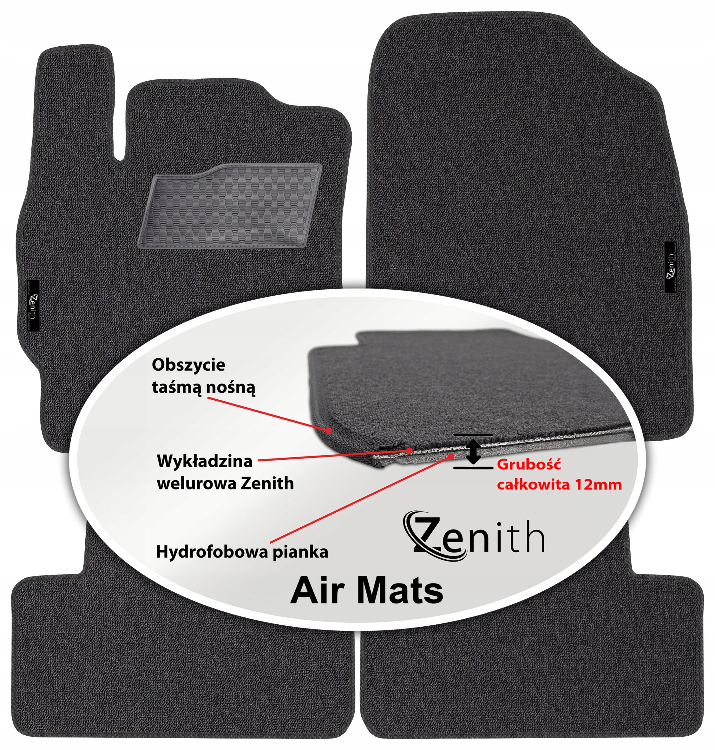 Mazda CX-7 2006-2009 Velúrové koberčeky do auta Zenith Air Mats