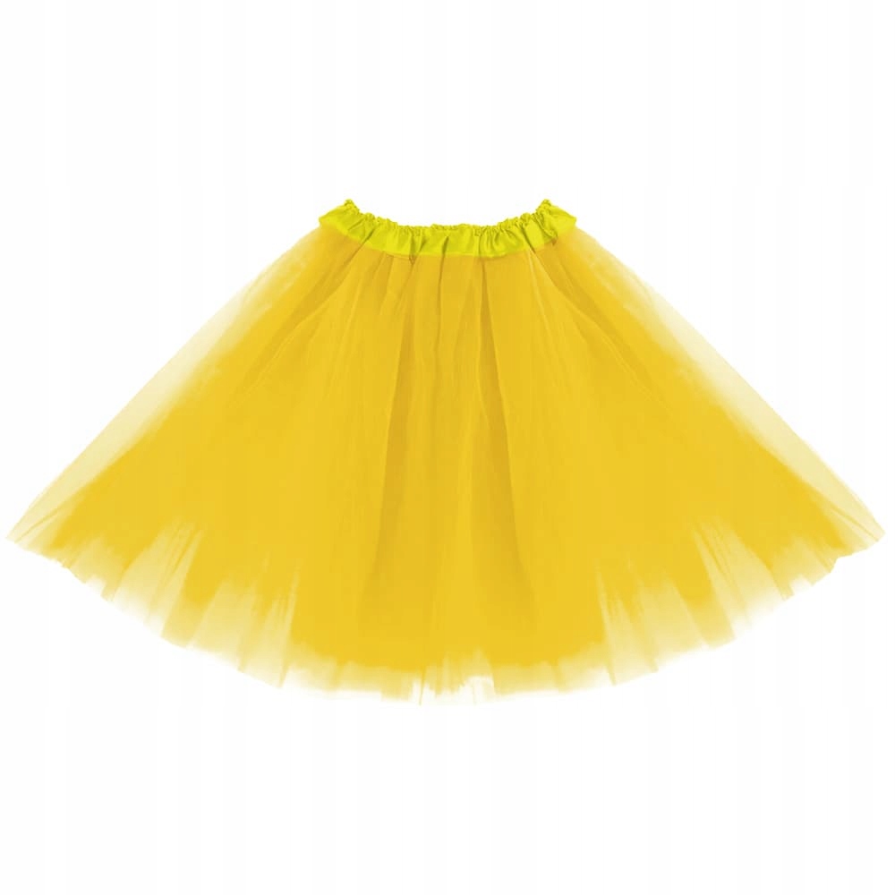 Spódniczka tiulowa żółta, 40 cm