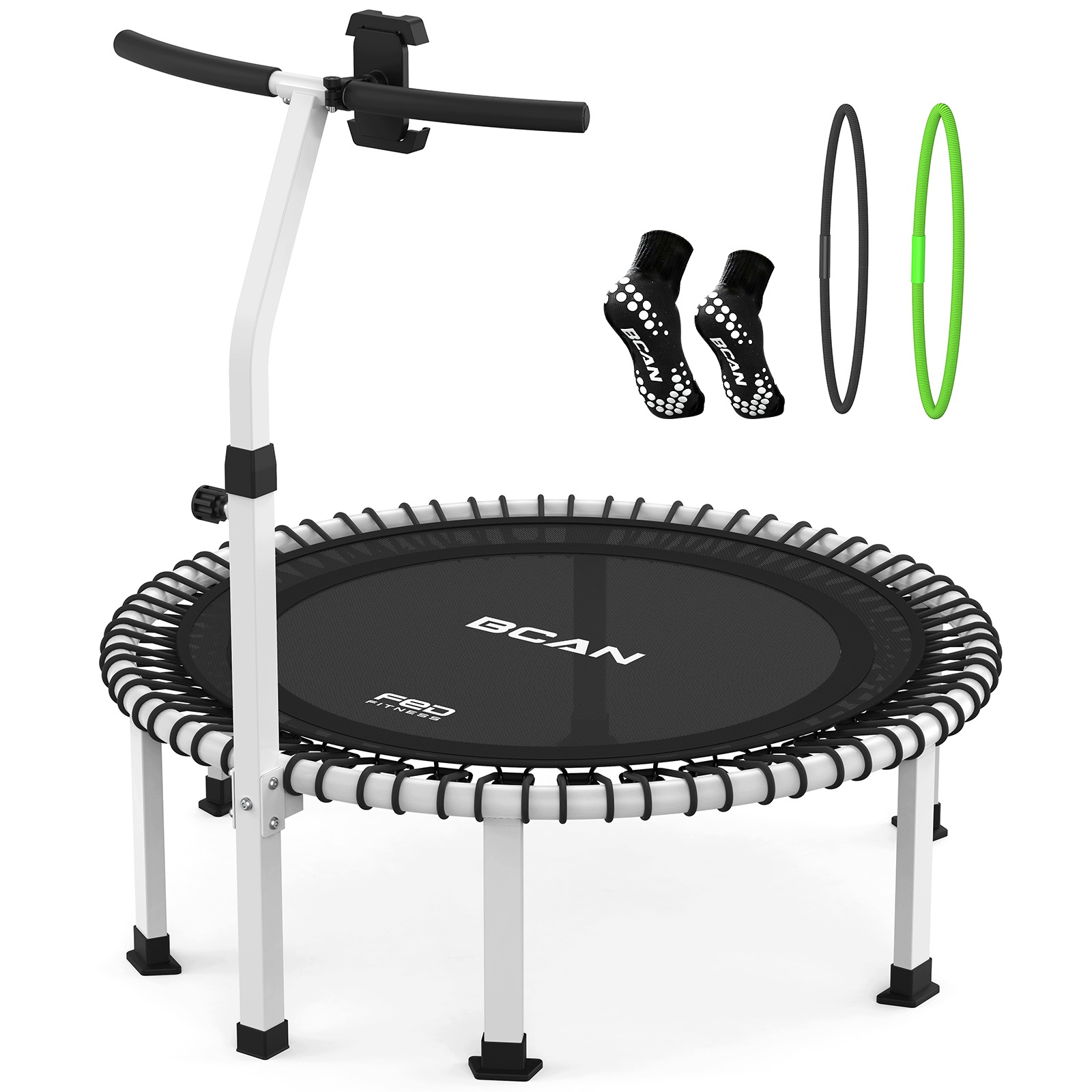 Fed Fitness Bcan Series BT4 Bungee Trampolína s madlem, nosnost 227 kg