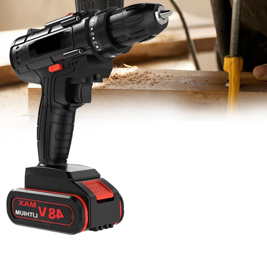 WIERTARKO WKRĘTARKA AKUMULATOROWA UDAROWA MOCNA WKRĘTAK 1350 OBR./MIN 48V Moc 80 W