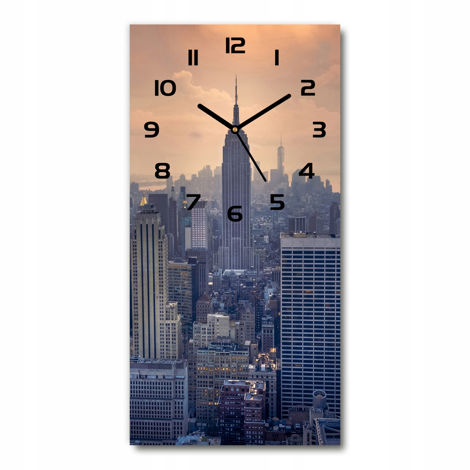 

Zegar ze szkła na ścianę Manhattan Nowy Jork 30x60
