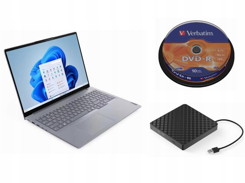 Laptop Lenovo Windows 11 Pro Intel Core Ultra 7 Zewnętrzny Napęd DVD